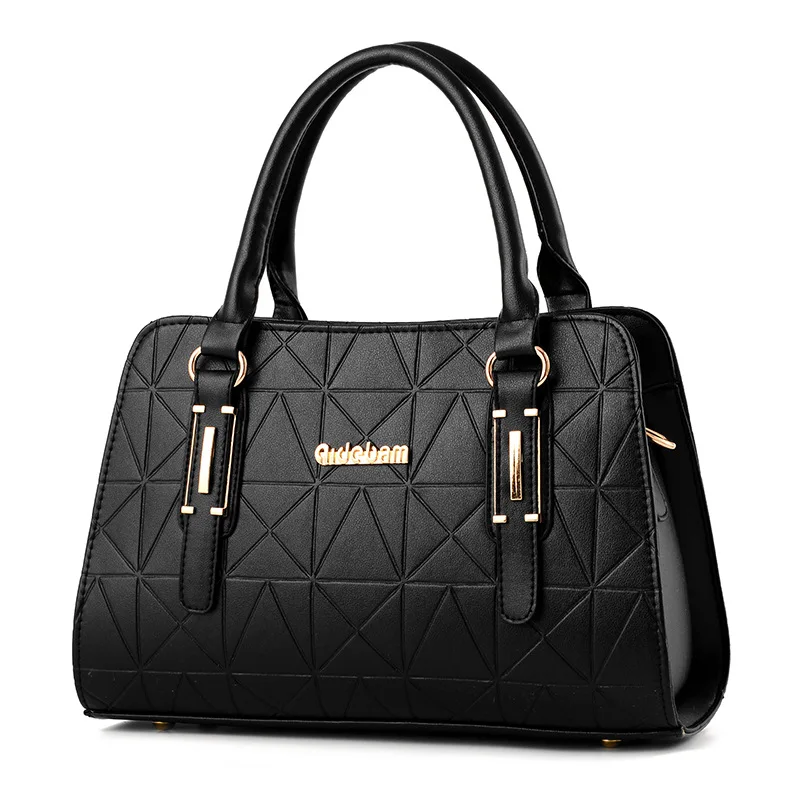 Деловая женская сумка высокого качества из искусственной кожи на плечо большая