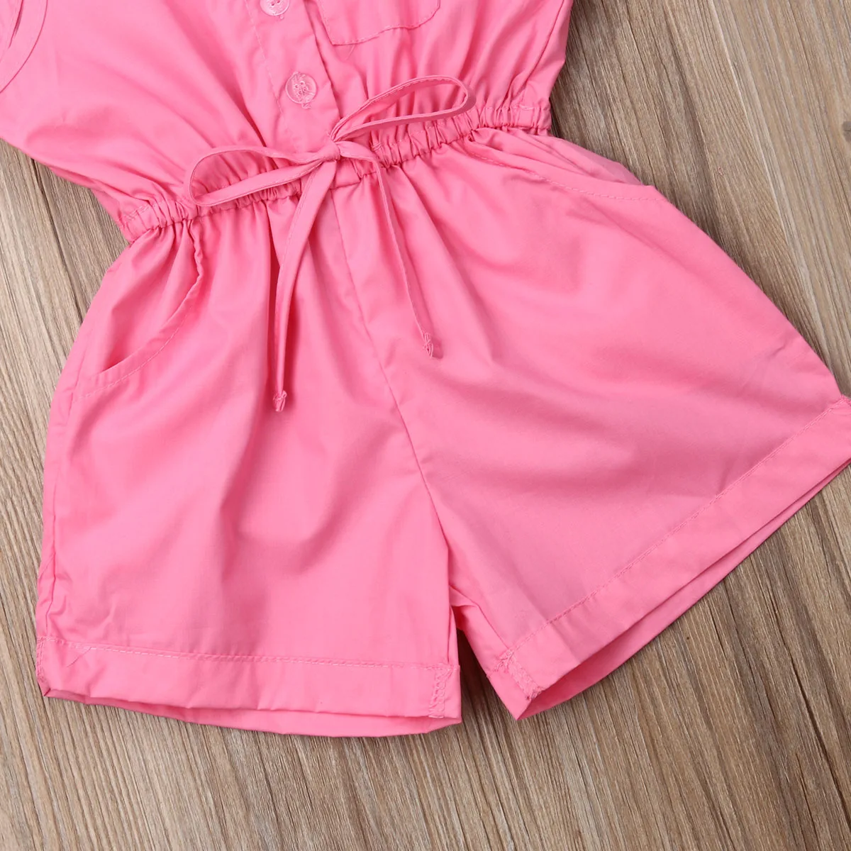 Одежда без рукавов Комбинезоны для маленьких девочек комбинезон Повседневная