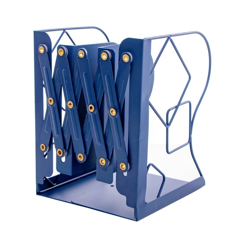 

Retractable Book Support Stand Telescopic Metal Bookends Shelf Bookrack Organizer Home School Office Supplies High Quality