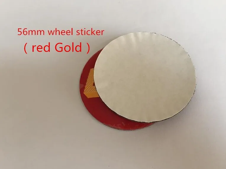 56mm red gold 4 шт. 56 мм 60 мм 65 мм 70 мм центральный колпак на колесо автомобиля значок пылезащитные Чехлы эмблема наклейка автомобиль аксессуары для укладки - Название цвета: 56mm red gold