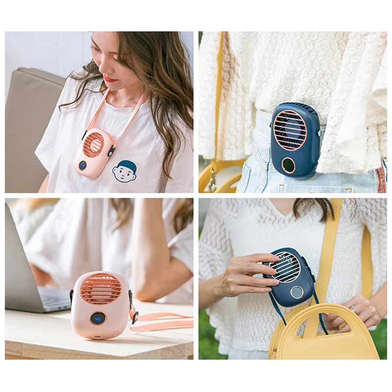 

Neck fan portable mini usb fans 5V air cooler rechargeable ventilador silent fan