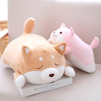 simulation kawaii plush dog sleeping pillows soft stuffed animals cushion sofa decor cartoon plush toys for children kids gift