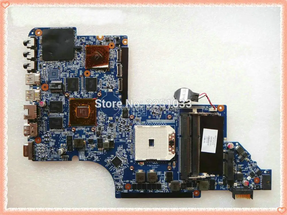 

645386-001, материнская плата для ноутбука HP PAVILION DV7-6000 Женская, Женская материнская плата для ноутбука HD6750/1G 666520-001