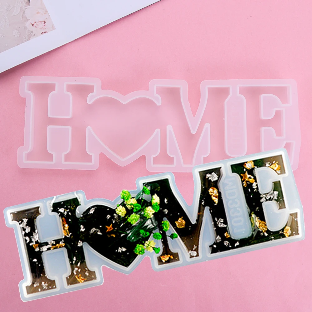 1 шт. дома/Любовь/семейная с буквами украшением в виде кристаллов силиконовой
