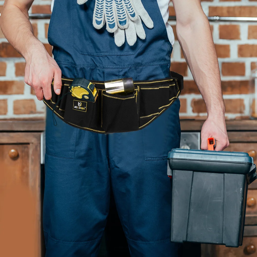 

1pc Multifunction Tool Pouch Electrician Carrying Bag Oxford Cloth Waist Bag