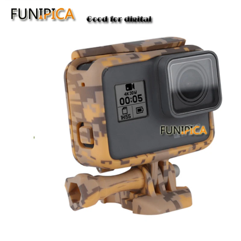 Новые аксессуары для камеры Gopro hero5 hero6 камуфляжная защитная оболочка Gopro5/6 крышка