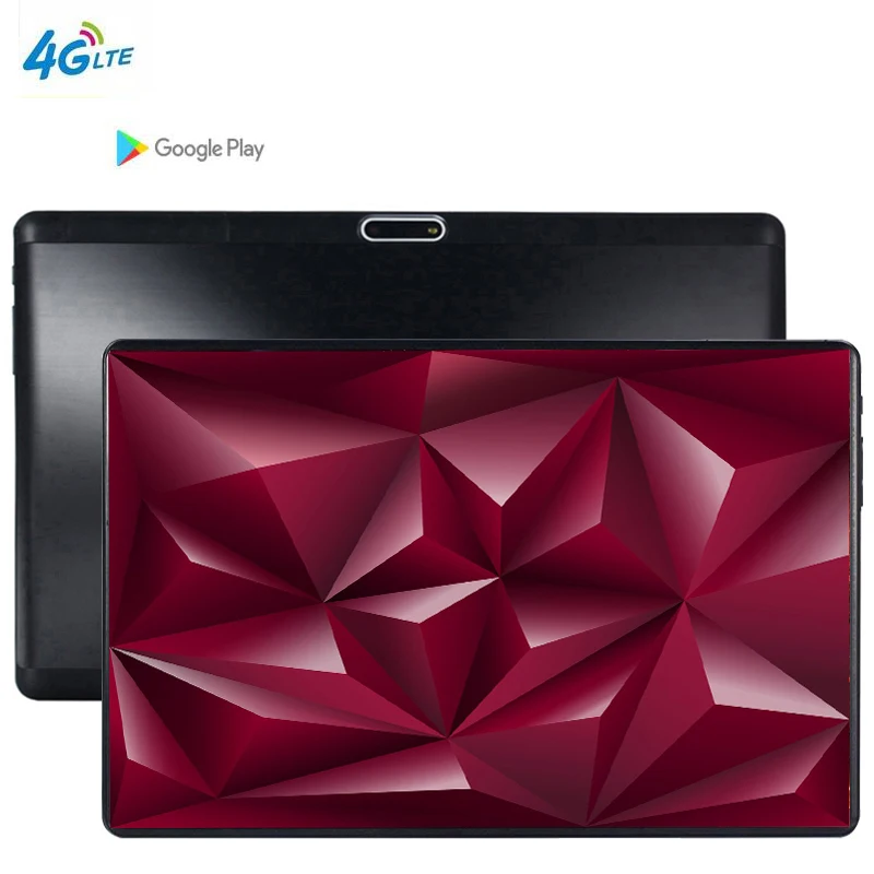 Планшетный ПК Ultra Slim 1920x1280 Android 9.0 ОЗУ 6 ГБ ПЗУ 64 ГБ GPS Octa Cores MTK Dual SIM Cards 4G LTE Планшеты 10,1".