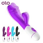OLO фаллоимитатор кролик вибратор двойная вибрация G точечный массажер вагинальный клиторальный стимулятор интимные игрушки для женщин товары для взрослых