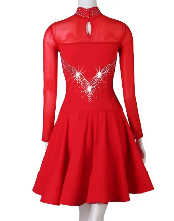 Платье для латиноамериканских танцев индивидуальное платье сальсы платья