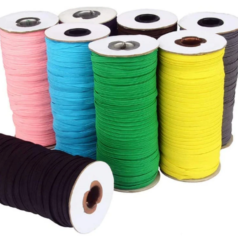 

Elastic Bands 10Meters 3mm 6mm Rope Rubber Hair Band Ribbons Sewing Webbing Tapes Waist Shoes Belt Garment Accessories DIY P5272