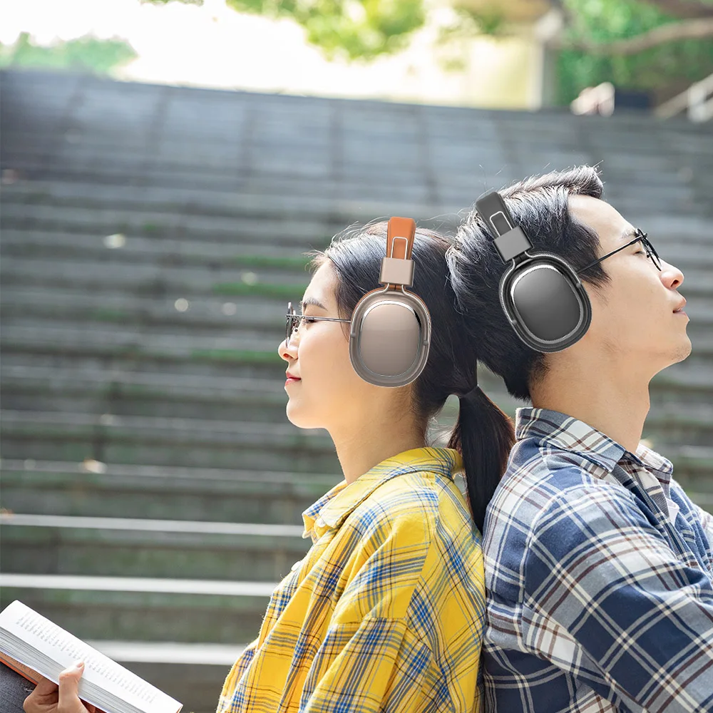 Беспроводные наушники SD 1004 Bluetooth 5 0 с регулировкой громкости кожаные микрофоном