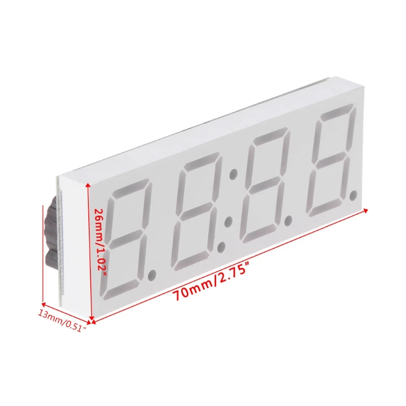 

Electronic DIY Dot Matrix LED Clock Kit Digital Display Green/Red/Blue/White Light 5V Micro USB Car Number Clock