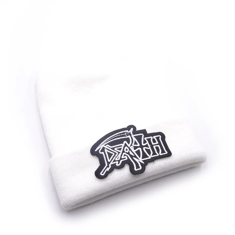 Шерстяные шапки с логотипом Death 6 цветов Вязаная мужская зимняя женская