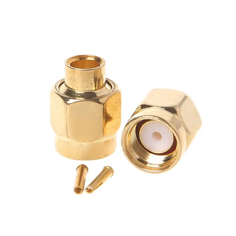 

10pcs SMA-JB3 RF Connector RP-SMA Male Jack Center Solder Semi-Rigid For RG402