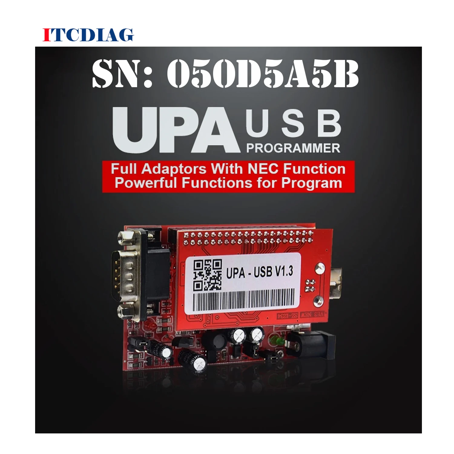 

BEST UPA USB Programmer Main Unit V1.3 with SN : 050D5A for 2013 Version ECU Chip Tunning UPA-USB UPA USB V1.3 With Full Adapter