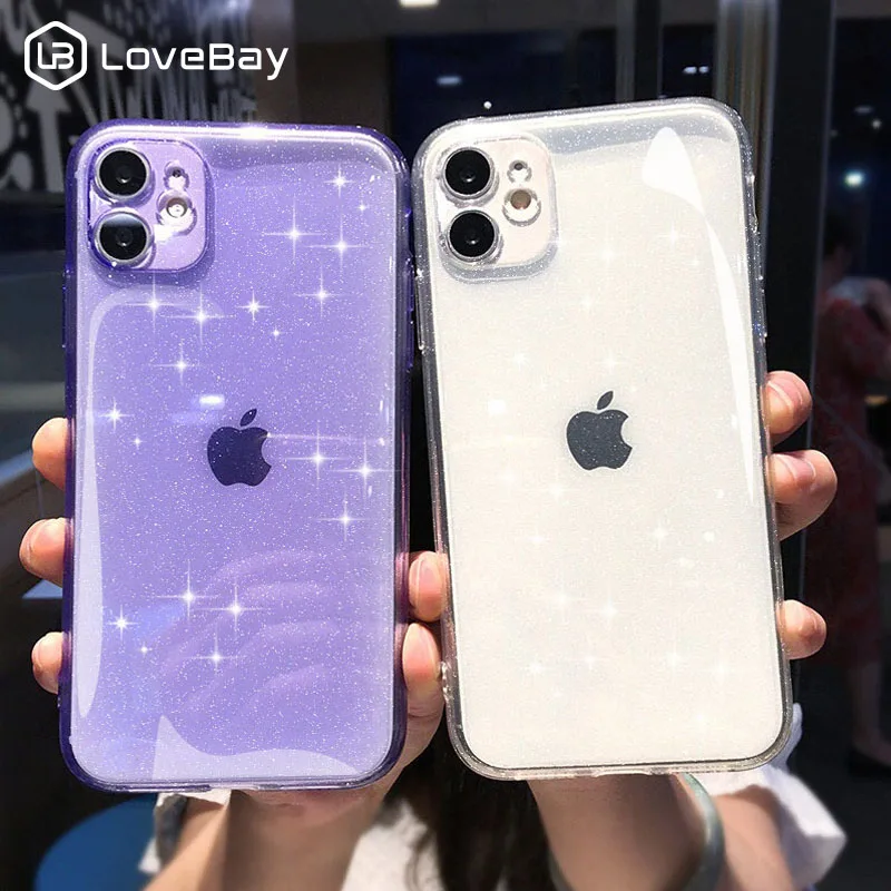 Роскошный яркий прозрачный блестящий чехол для телефона iPhone 11 12 Mini Pro X XR XS Max 8 7 6 6s