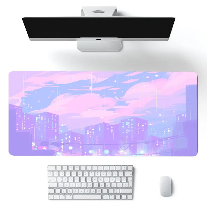 

Anime kawaii Big Mouse Pad Large Rubber Gaming Mat Speed Kawaii XL MousePad Keyboard Locking Edge Otaku Compute mouse pad