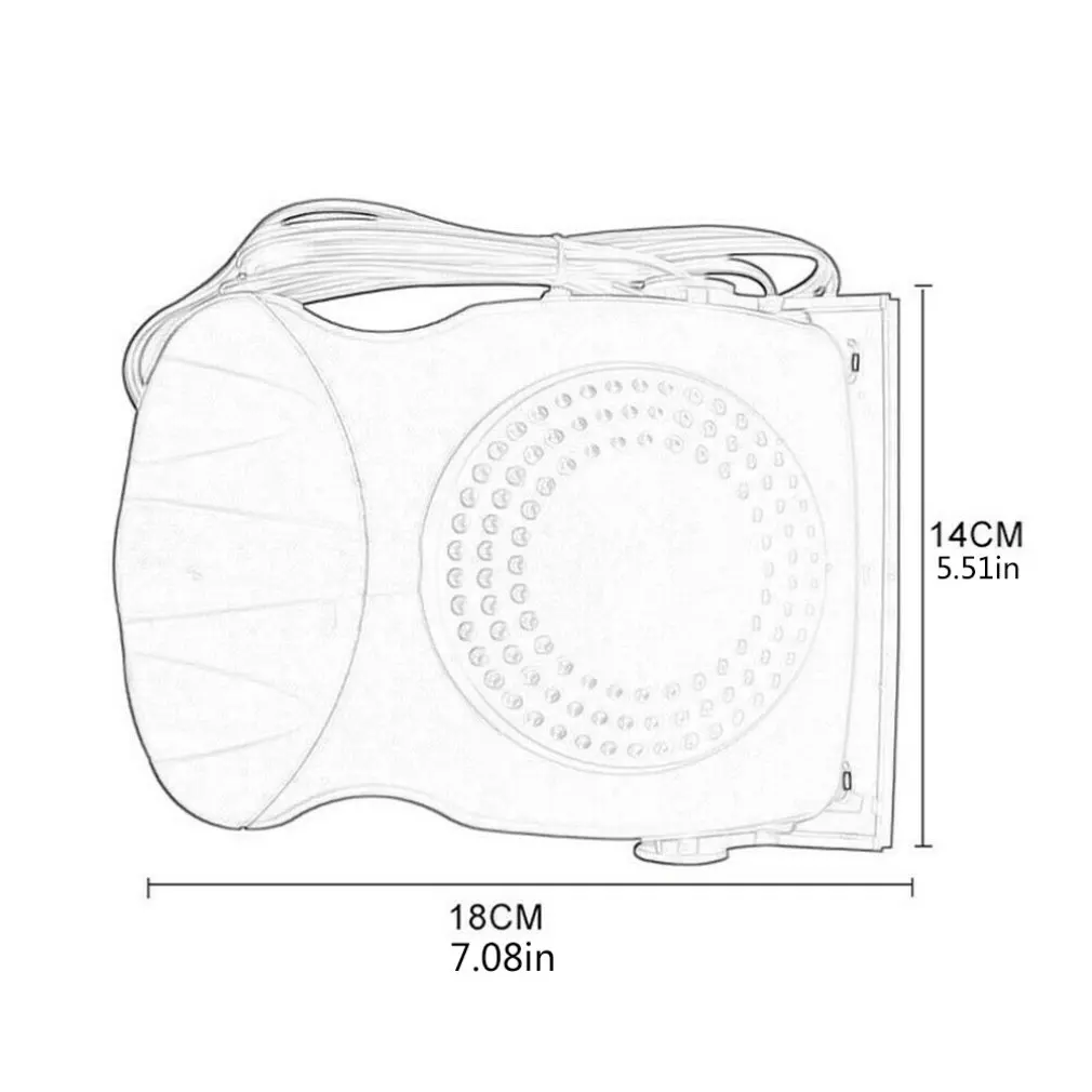 

12V Car Portable Car Heater Three-Head Heater Dryer Defrosting And Defogging Fan Durable Car Accessories