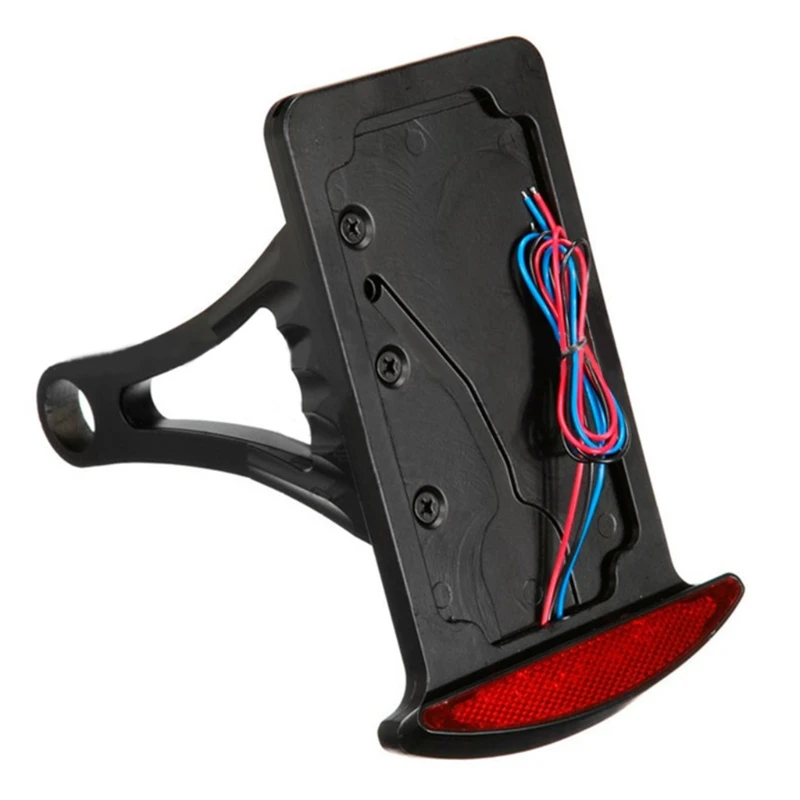 

Aluminum Back Side Mount License Plate Holder LED Tail Brake Light Frame Bracket L41A