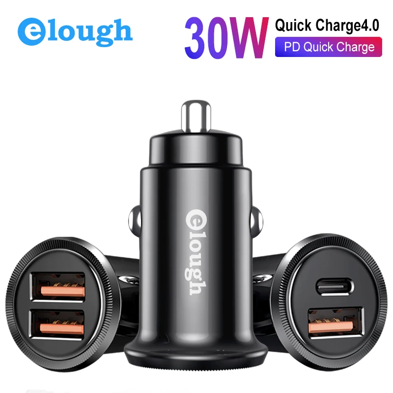Быстрая зарядка Elough 30 Вт 4 0 3 PD быстрое зарядное устройство для iPhone samsung Xiaomi huawei