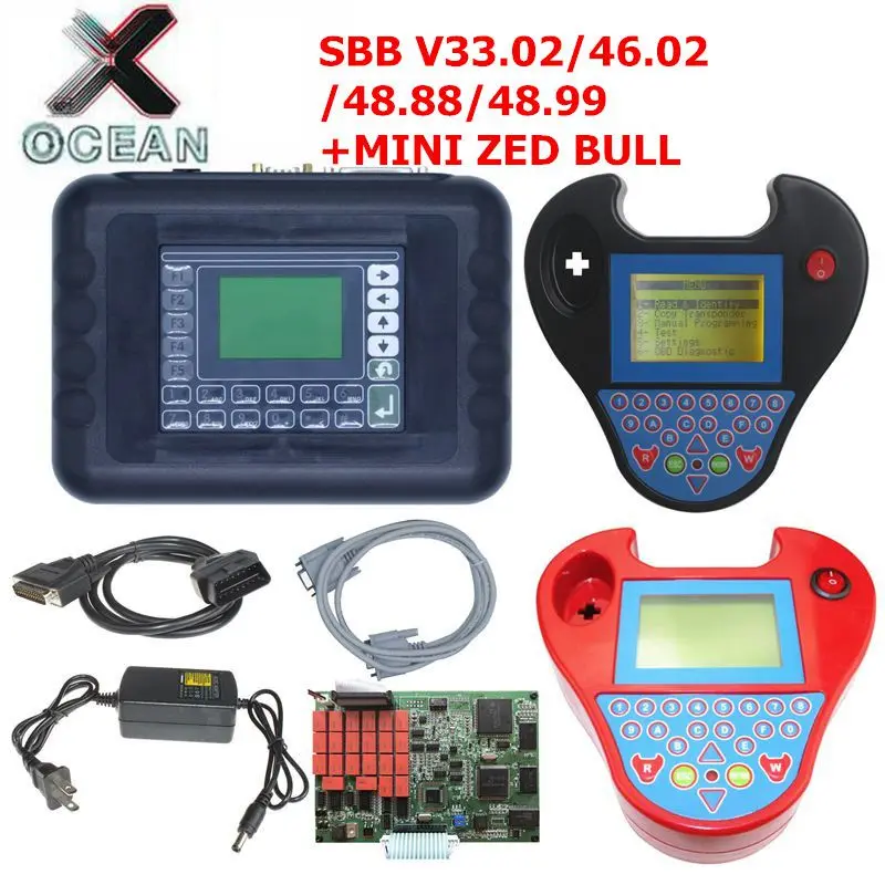 SBB V48.99 V48.88 v48.02 ключевой программист добавить новые автомобили обновление SBB v3.02 такая же Функция как CK100+ 2 цвета мини ZED BULL