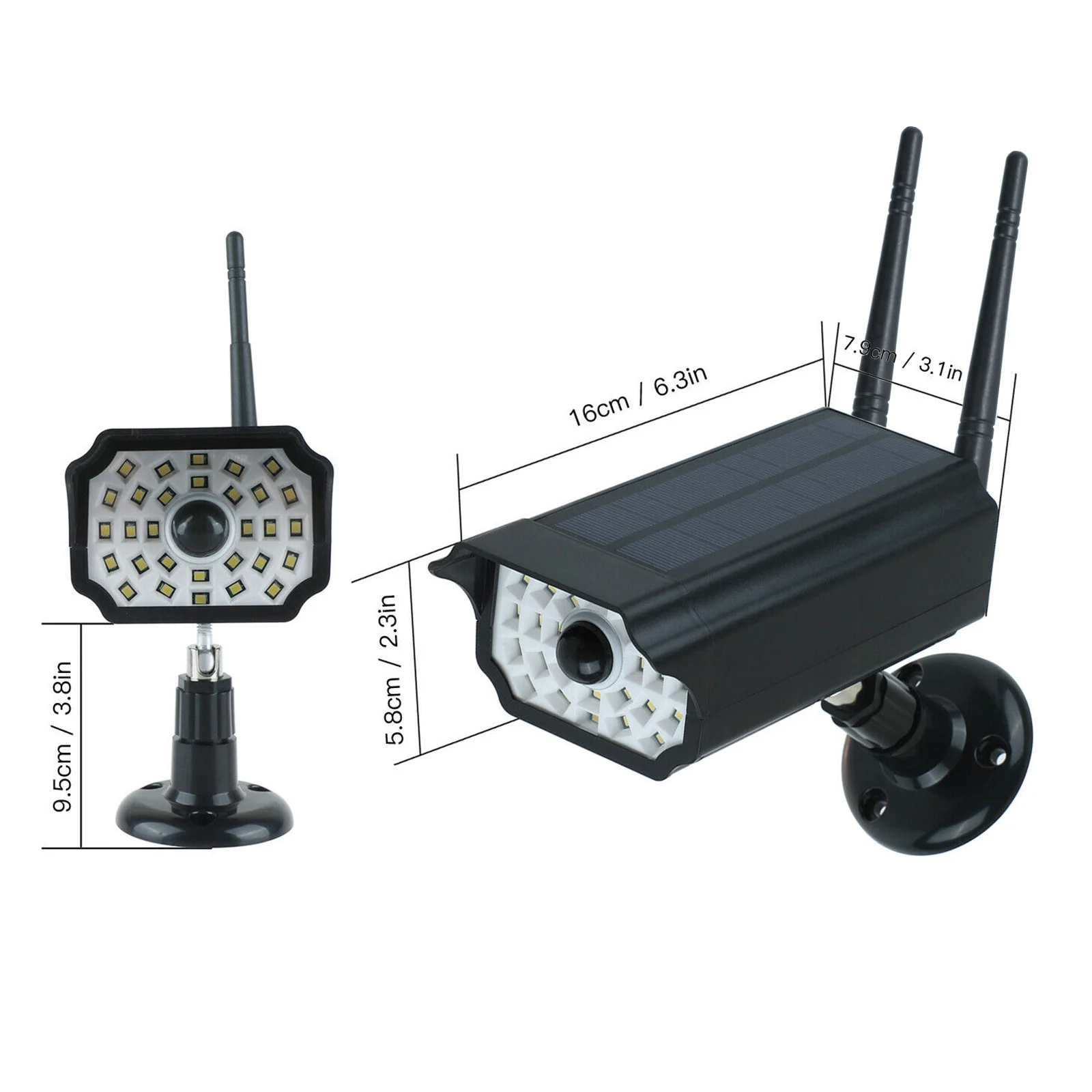 Фальшивая камера видеонаблюдения наружная наблюдения на солнечной энергии