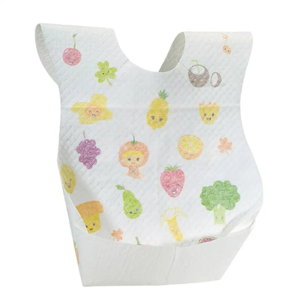 Baby Disposable Bibs 20 PCS Baby And Infant Disposable Travel Bibs Adjustable Travel Bibs For Toddlers Soft Disposable Bibs W