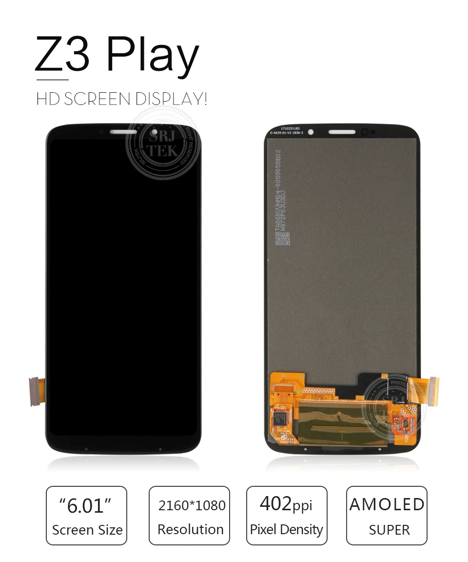 Для Motorola Moto Z3 Play ЖК-дисплей для Moto Z3 игра XT1929-1 дигитайзер сенсор стеклянная панель Сенсорный экран Замена XT1929
