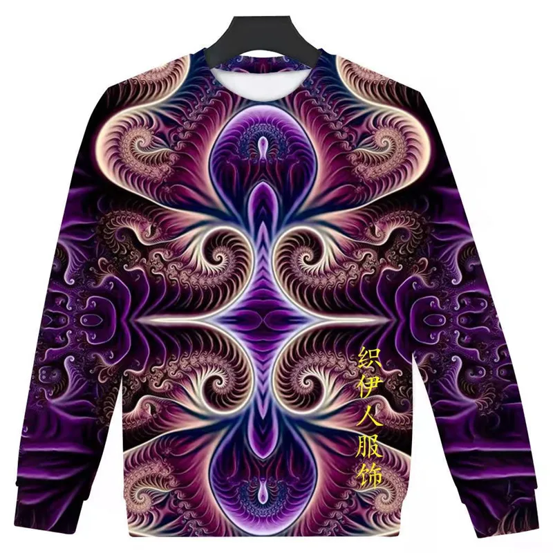 

The New 2021 Men's Casual 3D Digital Printing Round Neck Sweater Thin Long-Sleeved Shirt Young And Middle-Aged Casual All-Match