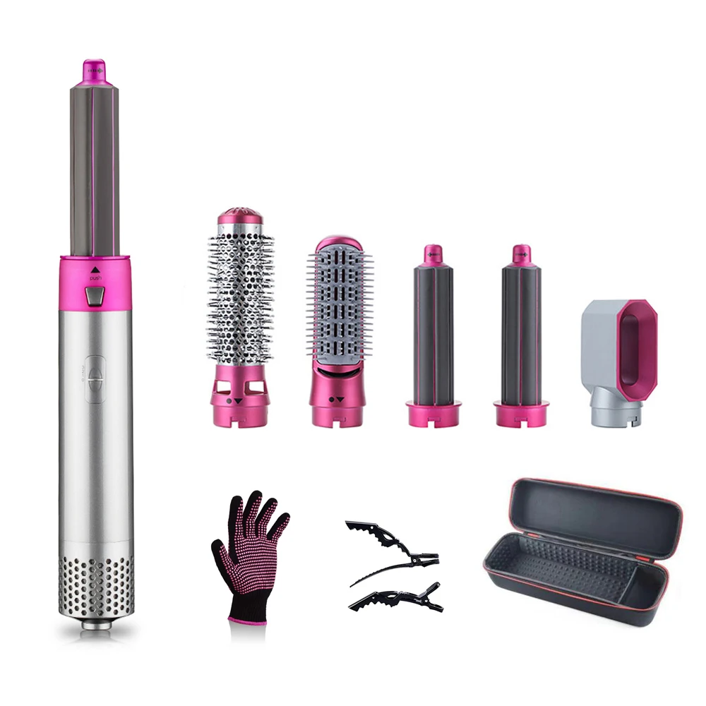 Стайлер с горячим воздухом электрический фен 5 в 1 расческа для завивки волос