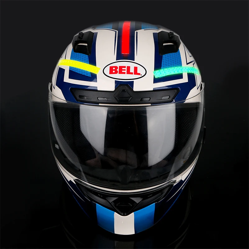 Светоотражающая наклейка на шлем светящаяся предупреждающая лента велосипедный