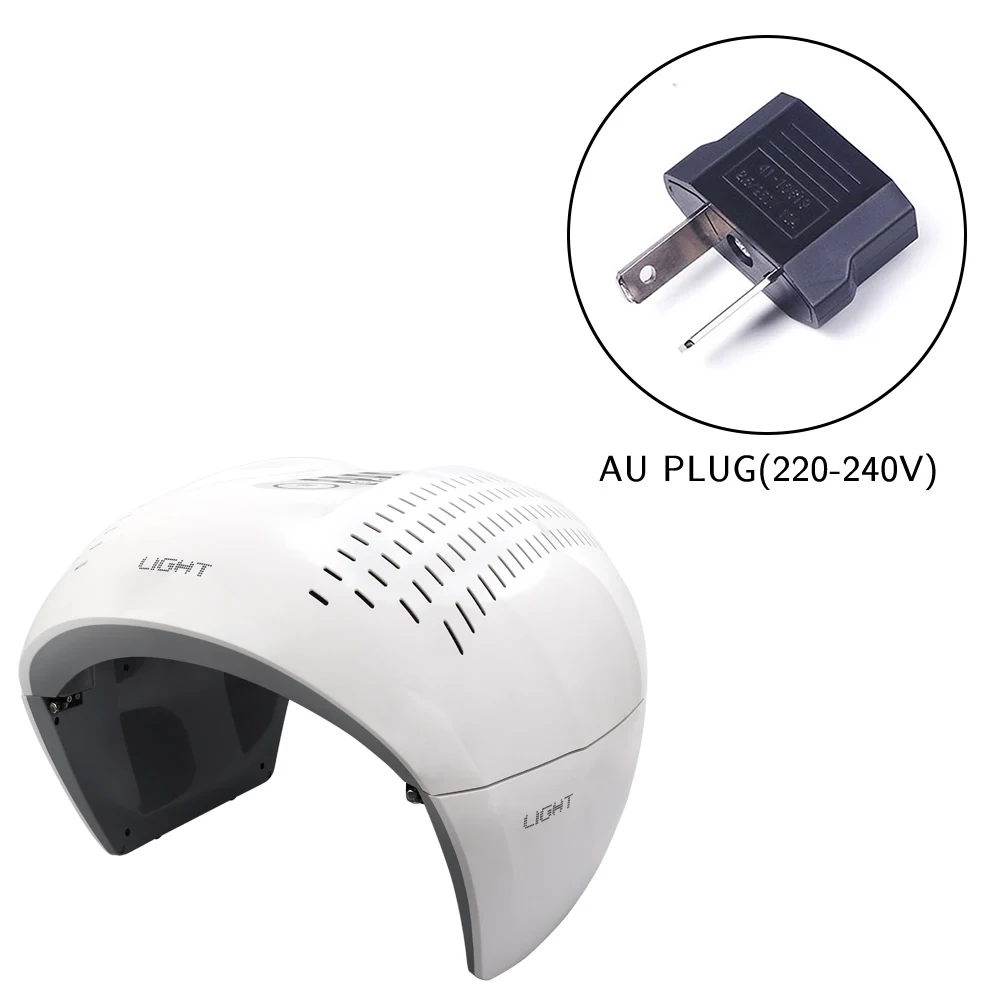 AU Plug 7 цветов PDF светодиодный светильник терапия маска для лица Омоложение кожи фотонное устройство спа средство для удаления акне против морщин красный светильник для ухода за кожей - Цвет: AU Plug