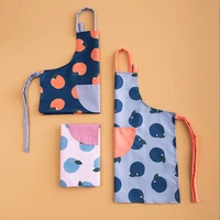 kitchen apron waterproof oil proof home cooking apron sleeveless cute cartoon pattern apron polyester