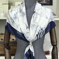 9090cm square scarf bandana luxury brand scarves women fashion hijab shawls stoles foulard femme 100 silk scarves for women