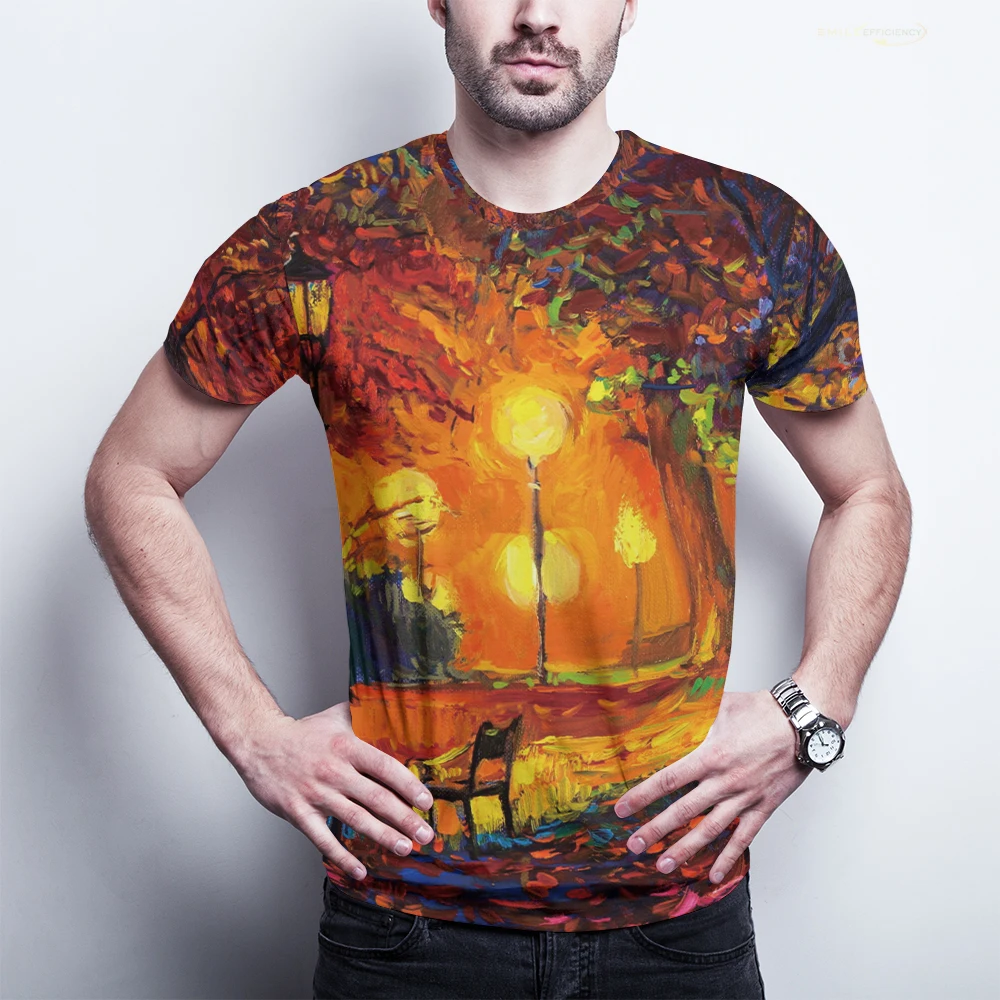 

Street T-shirt Men's Short Sleeve T-shirt Top 2021 New Summer Men's T-shirt Fashion Street Graffiti T-shirt Ladies Casual O-neck