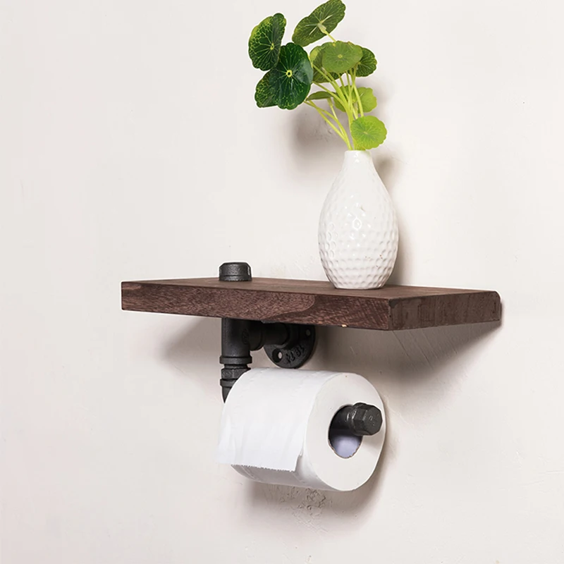 30*15 см Промышленный Утюг трубы настенный туалет ванная комната Бумага держатель