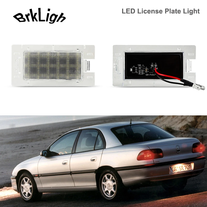 

1Pcs No Error LED License Plate Light Car Accessories For Opel Tigra A Omega B Facelift Chevrolet Celta Prisma Number Plate Lamp