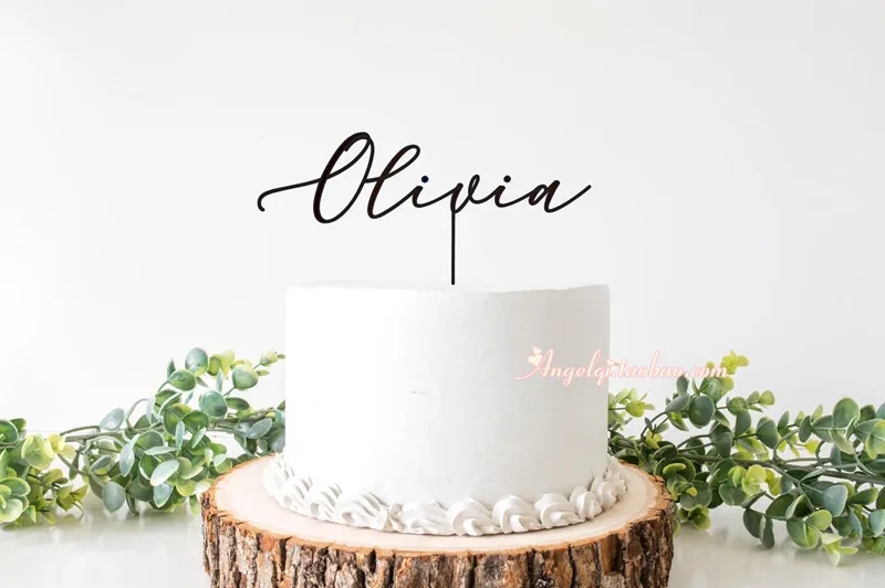 Персонализированные имя на день рождения торт Топпер/для мальчиков и девочек