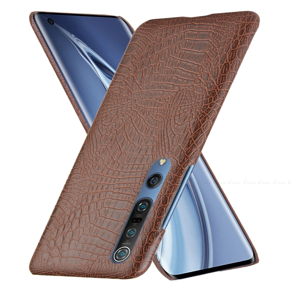 Фото Жесткий Чехол для Redmi Note 11 11S 10 10S 9 9S 8 8T 6 5 Pro Plus Max 5A Prime 4X кожаный чехол для телефона с узором «крокодиловая Змея» №2