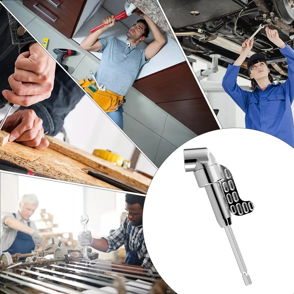 

105 Degree Electric Screw Electric Drill Bit Cornerer Tool Screwdriver Turning Hex Handle Accessories