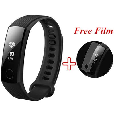 huawei honor Band 4, умный браслет, 50 метров, для плавания, водонепроницаемый, фитнес-трекер, умные часы, пульсометр, honor band3 - Цвет: band 3 Black