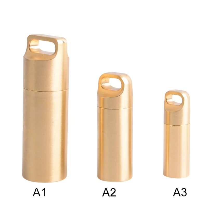 

Многофункциональный контейнер для ежедневного использования, водонепроницаемый контейнер для лекарств, латунный контейнер для таблеток, ...