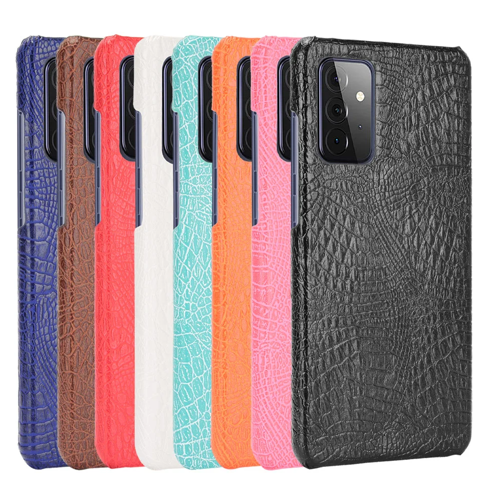 

Ultra Thin Luxury Crocodile Leather Case for Samsung Galaxy S21 Ultra S20 FE A72 5G A52 A02 A32 M31 M30S A31 A51 Back Cover