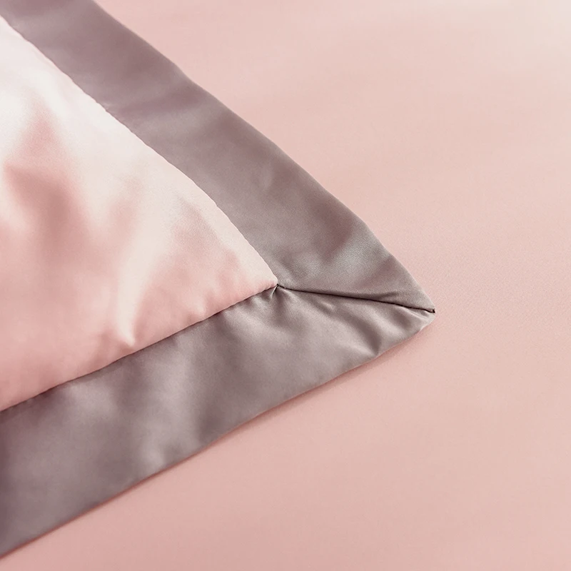 Комплект постельного белья Lanlika люкс 100% шелк евро простыня двойной пододеяльник