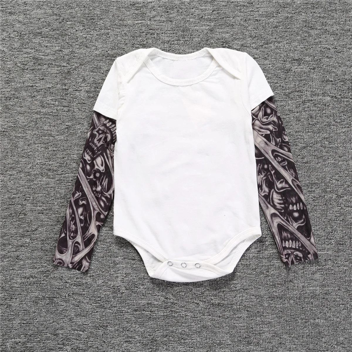 

Autumn new Newborn Toddler Baby Long Sleeve Tattoo Print Jumpsuit Romper baby girl boy clothes Free shipping