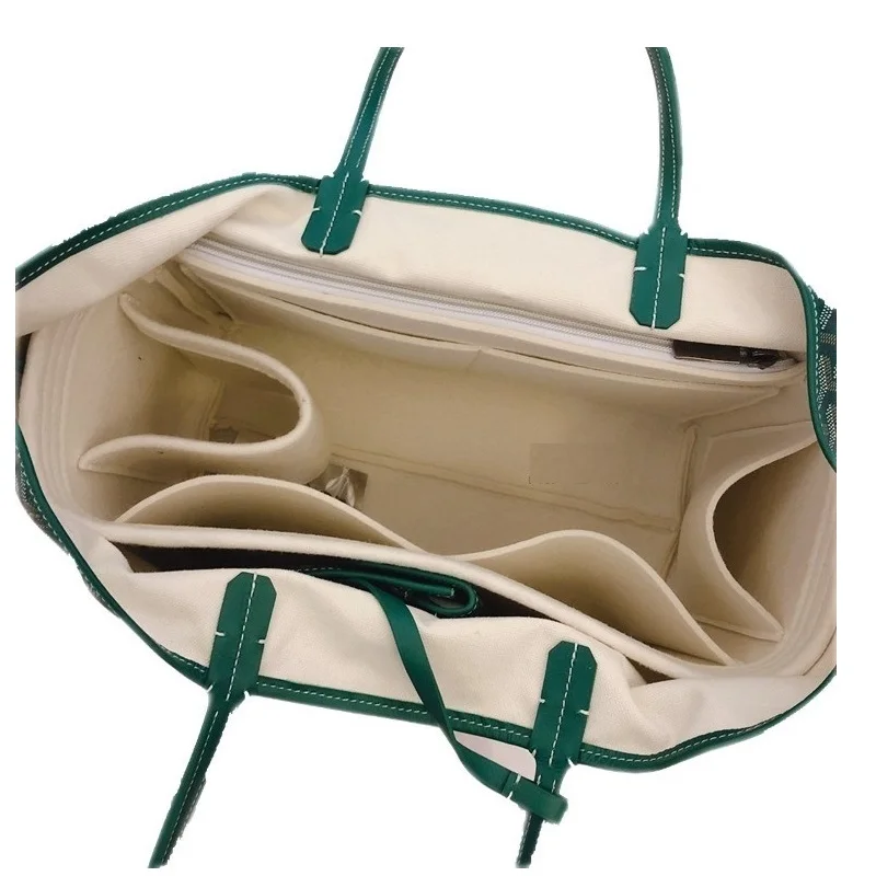 Bolsa de fieltro para guardar cosm&eacute;ticos, bolso organizador de viaje, interior, port&aacute;til, Original-1