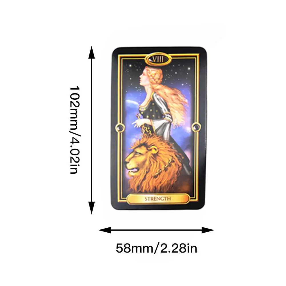 

78PCS Tarot Cards Beautiful Kit Card Deck Layout Sheet Handbook for Beginners Board Games Playing Cards Board Game Oracle Card
