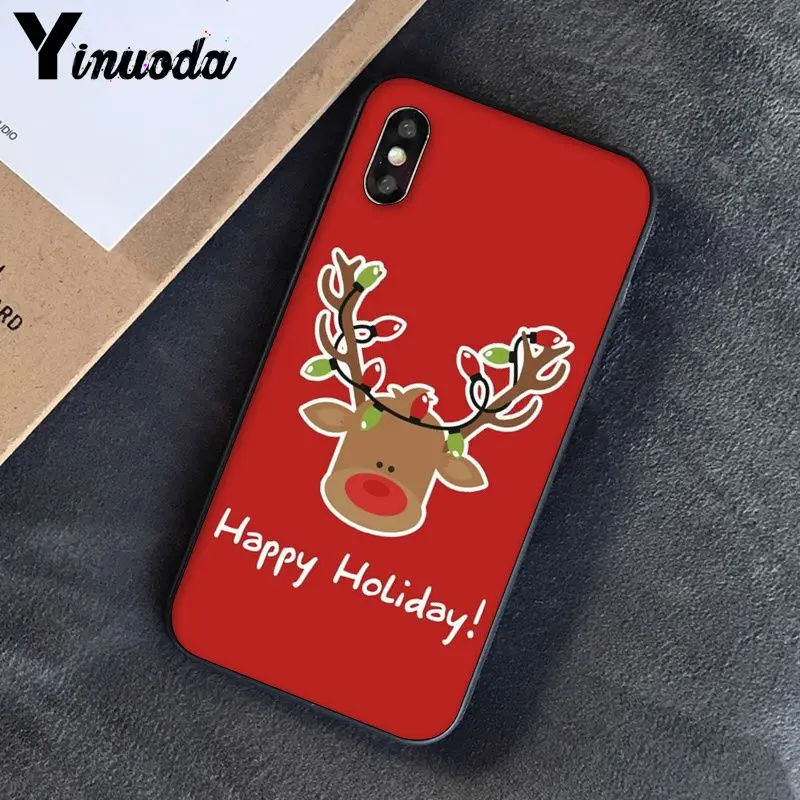 A12 Yinuoda happy new year Custom Photo мягкий чехол для iPhone X XS MAX 6 6s 7 7plus 8 8Plus 5 5S SE XR 11 11pro max - Цвет: A12