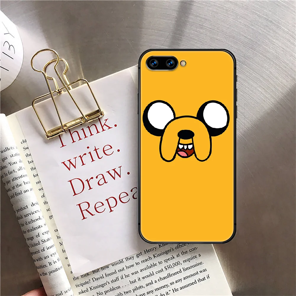 

Adventures Time Cartoon Phone Case Cover For Huawei Honor Nova 5T 7I 8A 8X 8 9X 9 10 10I 20 30 Pro Lite Black Painting Black