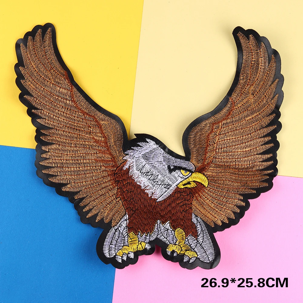 

Big Fiercely Eagle Wings Patches Embroidered Biker Motorcycle Sew on Patch DIY for Clothes Badge Fabric for Clothes Stickers